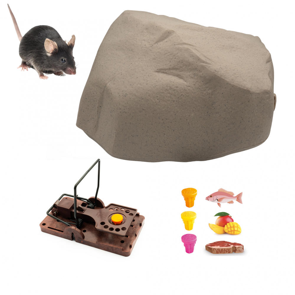 Pack boîte / Poste à appât anti-rat NEO + 2 pièges Gorilla Trap avec appâts  Nara Lure