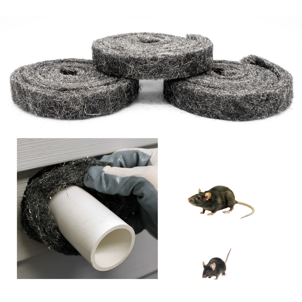 Xcluder laine d'acier anti-intrusion contre les rongeurs, rats et