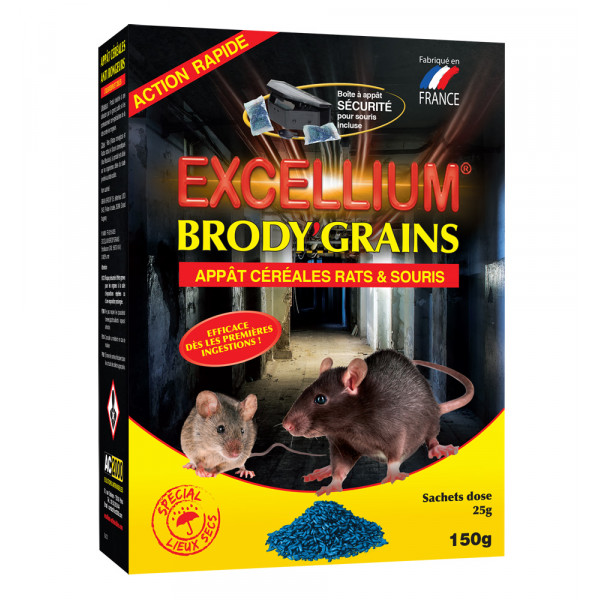 Brody Grains Appat Cereales Rats Souris Excellium