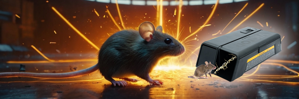 Piège à souris électronique professionnel jusqu'à 100 souris